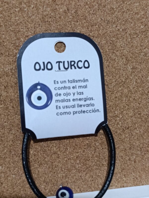 Pulsera Ojo Turco con medallita - Imagen 2