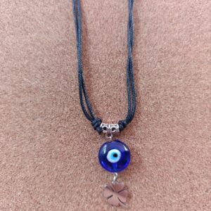 Collar Ojo Turco y trébol de la suerte