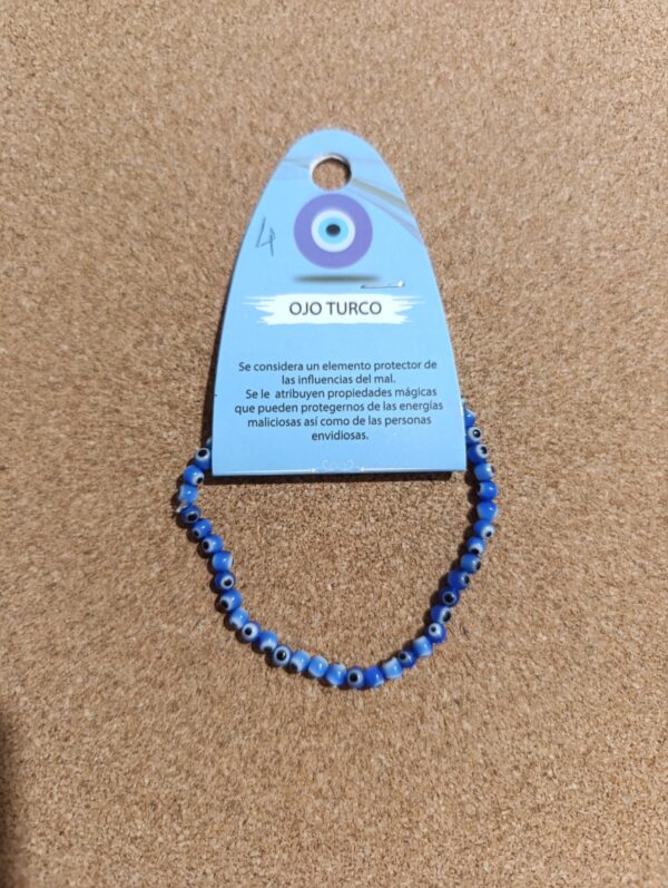 Pulsera bolitas Ojo Turco