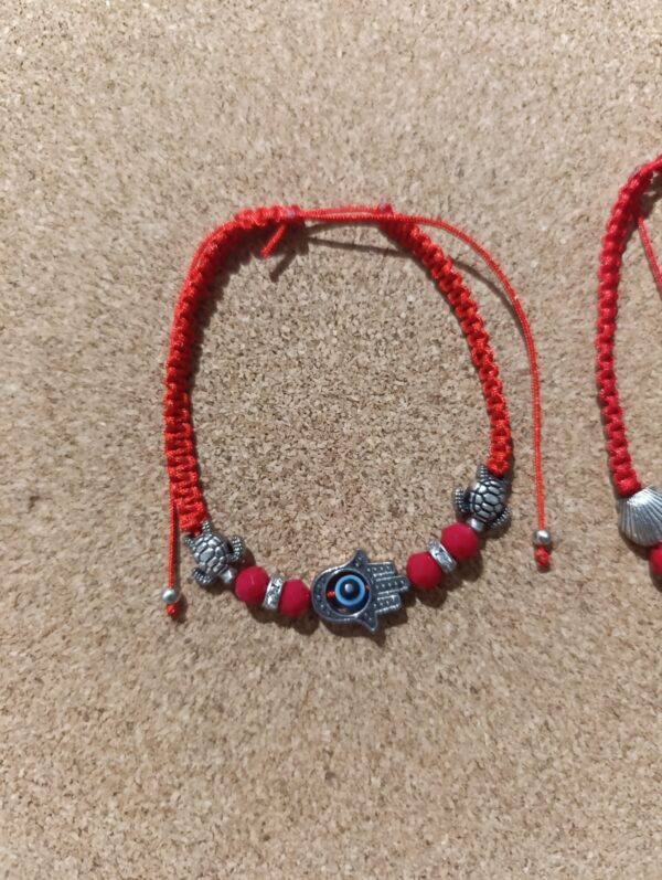Pulsera mano de Fátima y Ojo turco